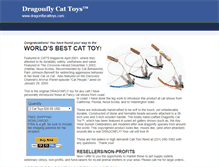 Tablet Screenshot of dragonflycattoys.com